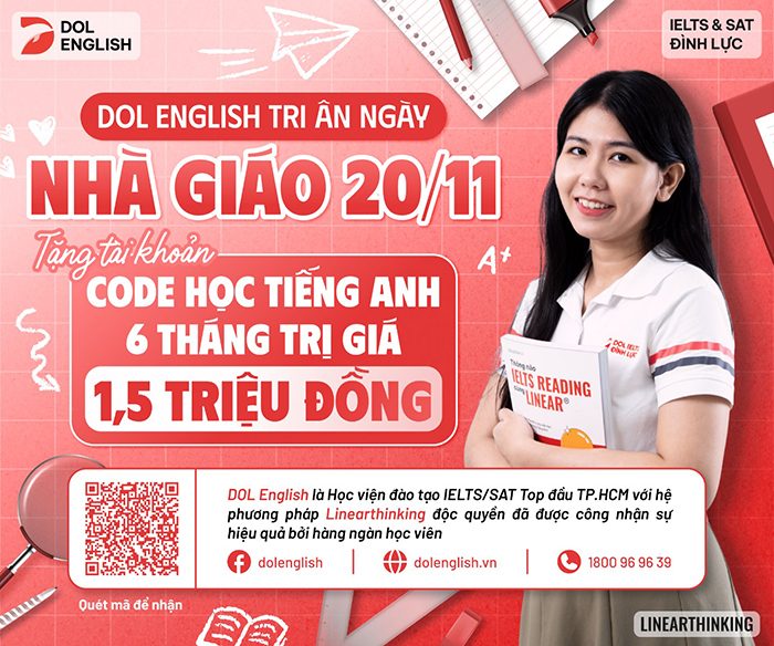 DOL English tri ân thầy cô nhân ngày 20-11 với món quà đặc biệt