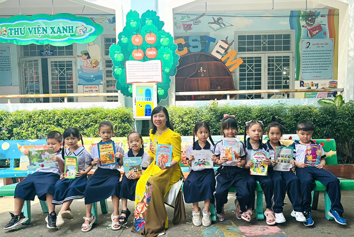 Ứng dụng công nghệ AI trong dạy học tạo nên những tiết học hấp dẫn tại Trường Tiểu học Quang Trung