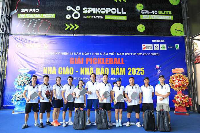 Tạp chí Giáo dục TP.HCM tổ chức Giải Pickleball Nhà giáo – Nhà báo năm 2025 