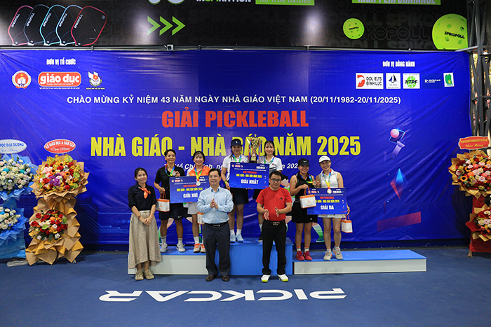Sôi nổi trao giải Giải Pickleball Nhà giáo – Nhà báo năm 2025