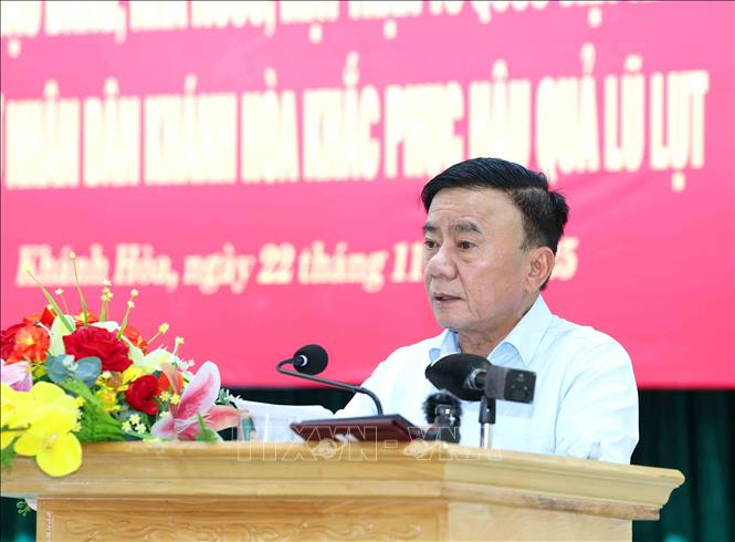 Thường trực Ban Bí thư chỉ đạo công tác khắc phục hậu quả mưa lũ tại Khánh Hòa