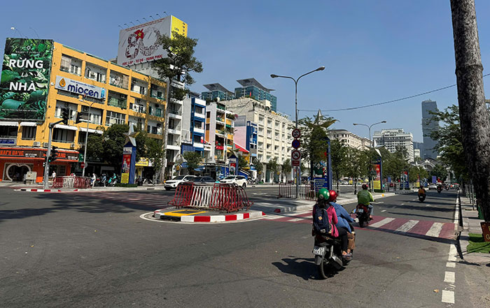 Điều chỉnh tổ chức giao thông đường Lê Lợi phục vụ lễ khánh thành công trình chỉnh trang