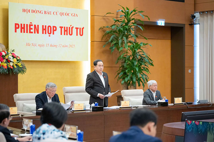 Chủ tịch Quốc hội Trần Thanh Mẫn chủ trì Phiên họp thứ tư Hội đồng Bầu cử quốc gia