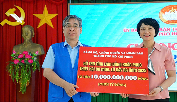 TP.HCM hỗ trợ Lâm Đồng 10 tỷ đồng khắc phục hậu quả thiên tai