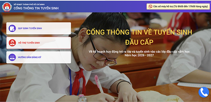 TP.HCM công bố chi tiết quy trình 5 bước phụ huynh đăng ký tuyển sinh đầu cấp trực tuyến