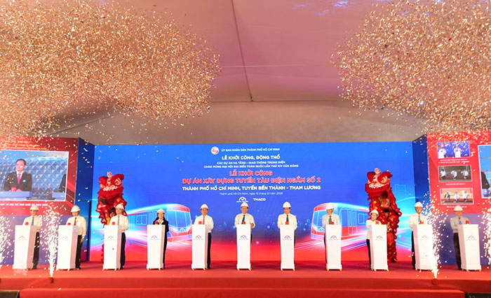 TP.HCM khởi công tuyến Metro số 2 hơn 55.000 tỷ đồng, kết nối trung tâm với cửa ngõ Tây Bắc