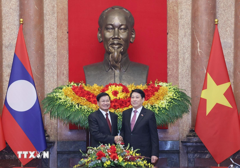 Chủ tịch nước Lương Cường: Quan hệ Việt Nam-Lào tiếp tục phát triển toàn diện