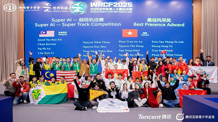 Học sinh Việt Nam tạo dấu ấn tại World Robot Contest Final 2025