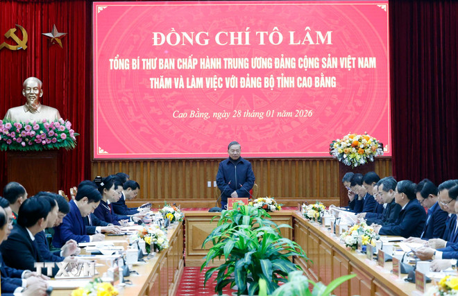 Tổng Bí thư: Cao Bằng biến lợi thế đặc thù thành động lực phát triển thực chất