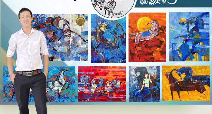 Thầy giáo vẽ ngựa giữa sương núi