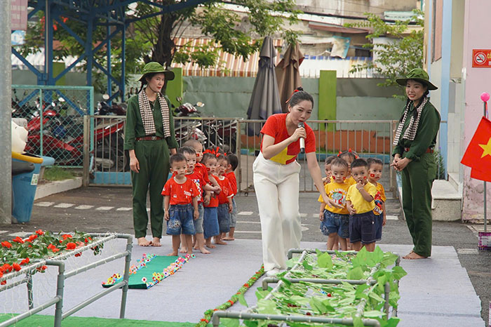 Sắc xuân lan tỏa trong từng hoạt động chăm sóc, nuôi dưỡng và giáo dục tại Trường Mầm non Anh Đào