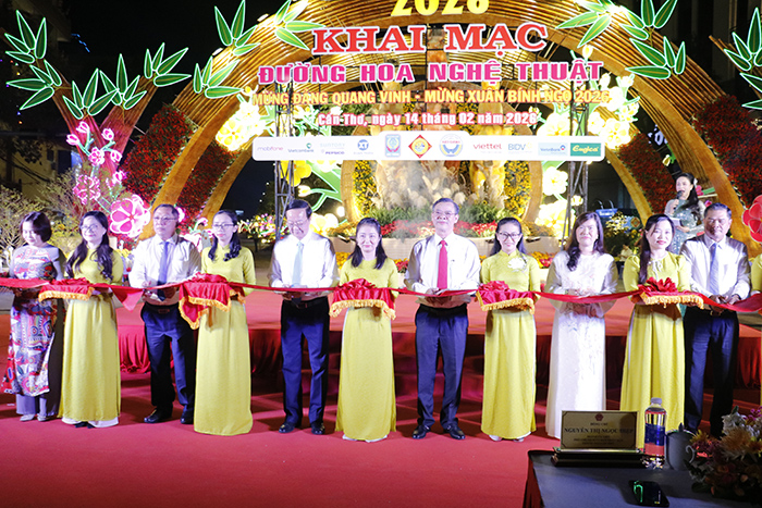 Tươi đẹp đường hoa nghệ thuật Cần Thơ