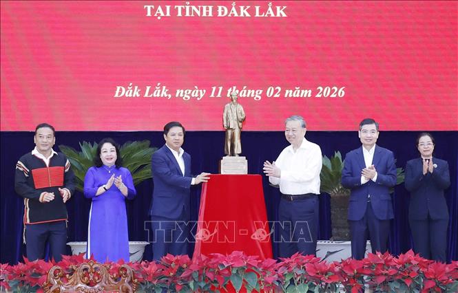 Tổng Bí thư Tô Lâm: Đắk Lắk phải xác lập vai trò đầu mối kết nối Tây Nguyên với Duyên hải Nam Trung Bộ