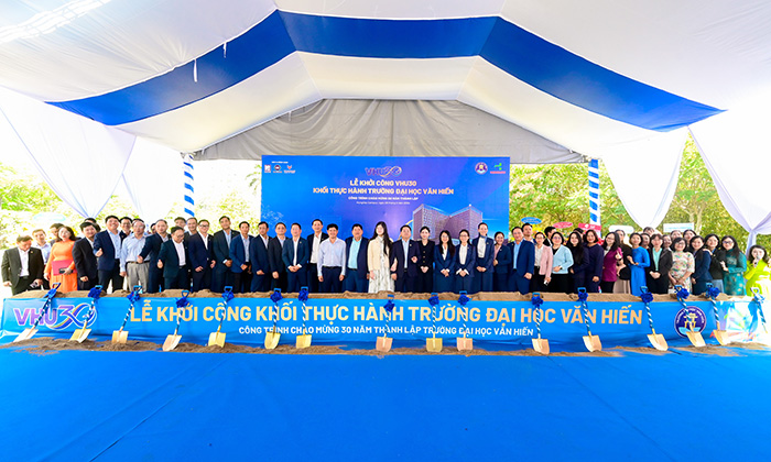 Trường ĐH Văn Hiến khởi công xây khối thực hành phục vụ đào tạo sinh viên