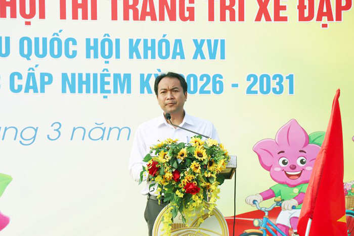 TP.HCM: Phường Bình Trưng ra quân diễu hành tuyên truyền bầu cử