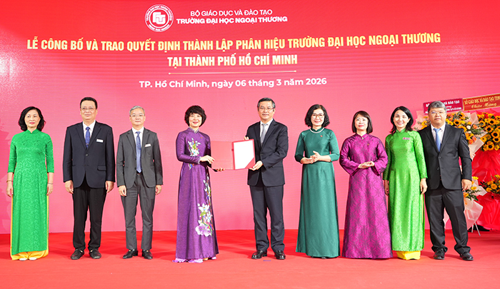 Thành lập Phân hiệu Trường ĐH Ngoại thương tại TP.HCM