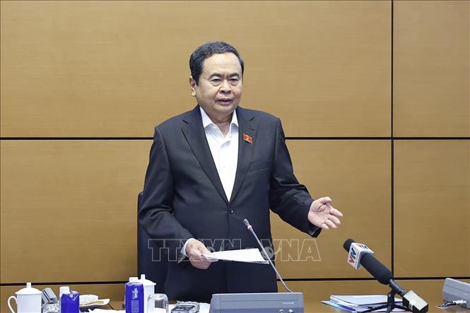 Chủ tịch Quốc hội Trần Thanh Mẫn chủ trì cuộc họp rà soát các công việc chuẩn bị cho Ngày bầu cử