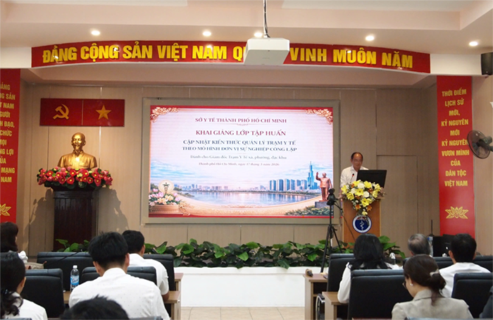 Sở Y tế TP.HCM khai giảng lớp tập huấn cho giám đốc trạm y tế phường, xã, đặc khu