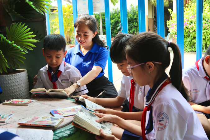 “Không gian đọc” trở thành nếp quen học tập