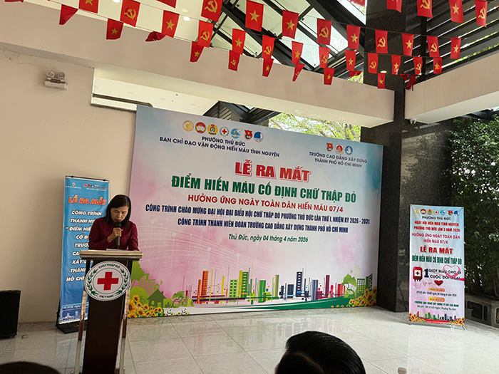 Ra mắt “Điểm hiến máu cố định Chữ thập đỏ”
