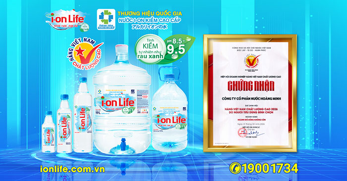 i-on Life 5 năm liên tiếp đạt Hàng Việt Nam chất lượng cao do người tiêu dùng bình chọn