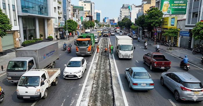 TP.HCM tiếp tục điều chỉnh giao thông tại các điểm nóng ùn tắc
