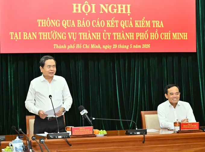 Chủ tịch Quốc hội Trần Thanh Mẫn làm việc với TP.HCM