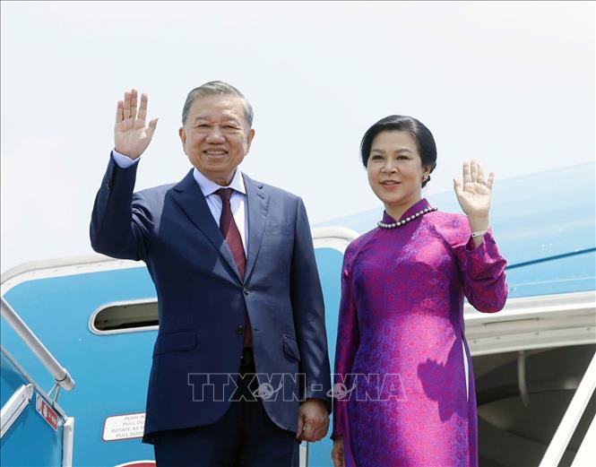 Tổng Bí thư, Chủ tịch nước Tô Lâm và Phu nhân lên đường thăm chính thức Vương quốc Thái Lan