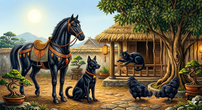 Thú vị màu đen trong tiếng Việt